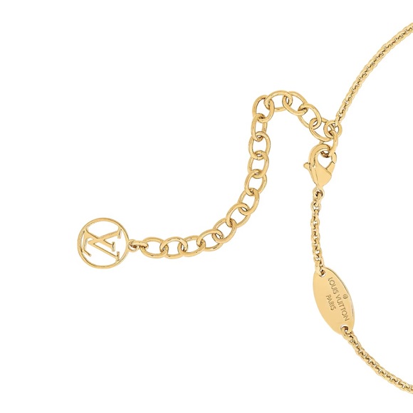 LOUIS VUITTON Gold Essential V Necklace - Picture 3 of 11